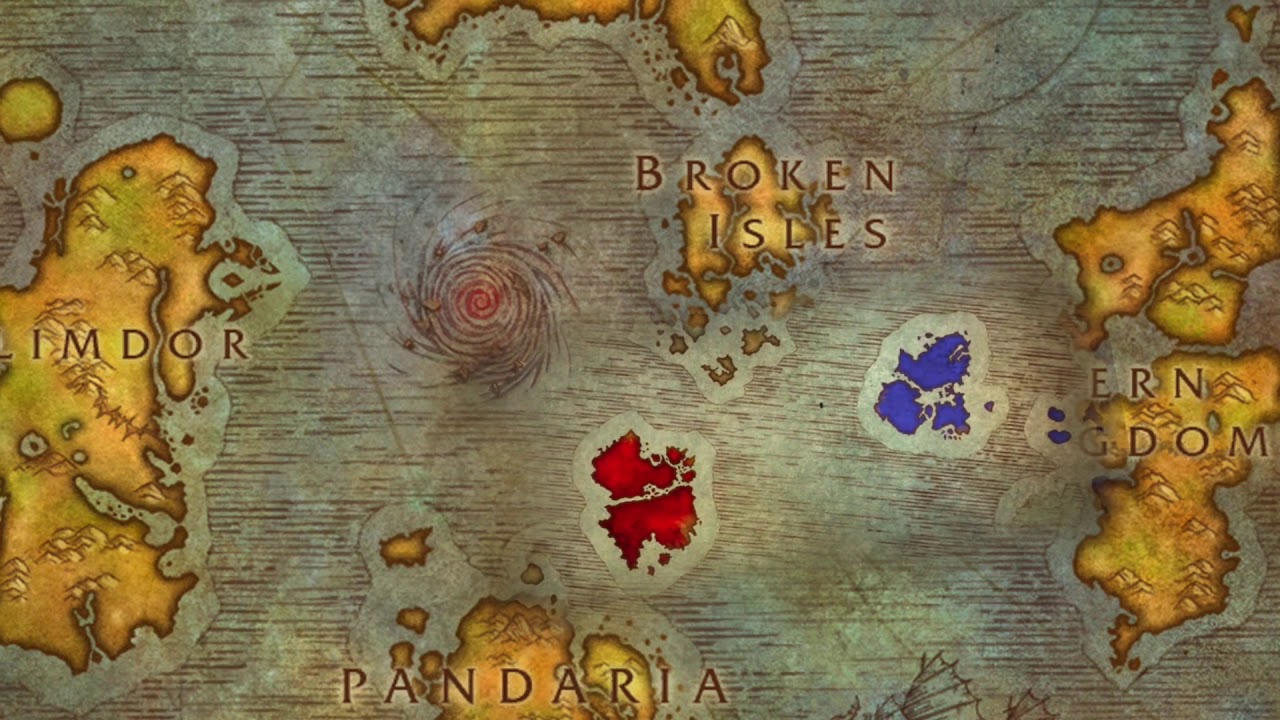 World of Warcraft Novi otoci karta